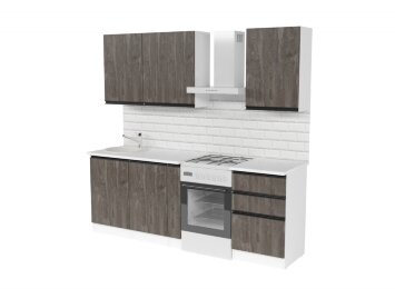 Кухонный гарнитур Ноктюрн стандарт, 160 см