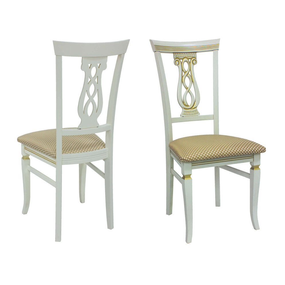 Стул Юта Слоновая кость/Атина золотой 