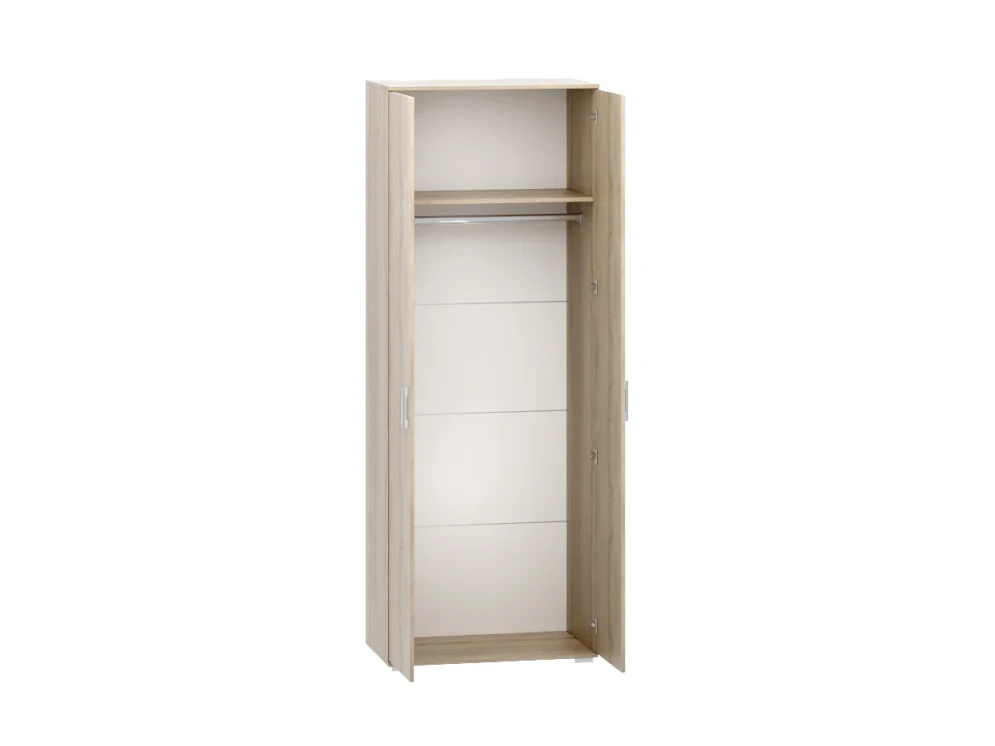 Шкаф двустворчатый Сопрано, Сонома/Белый 