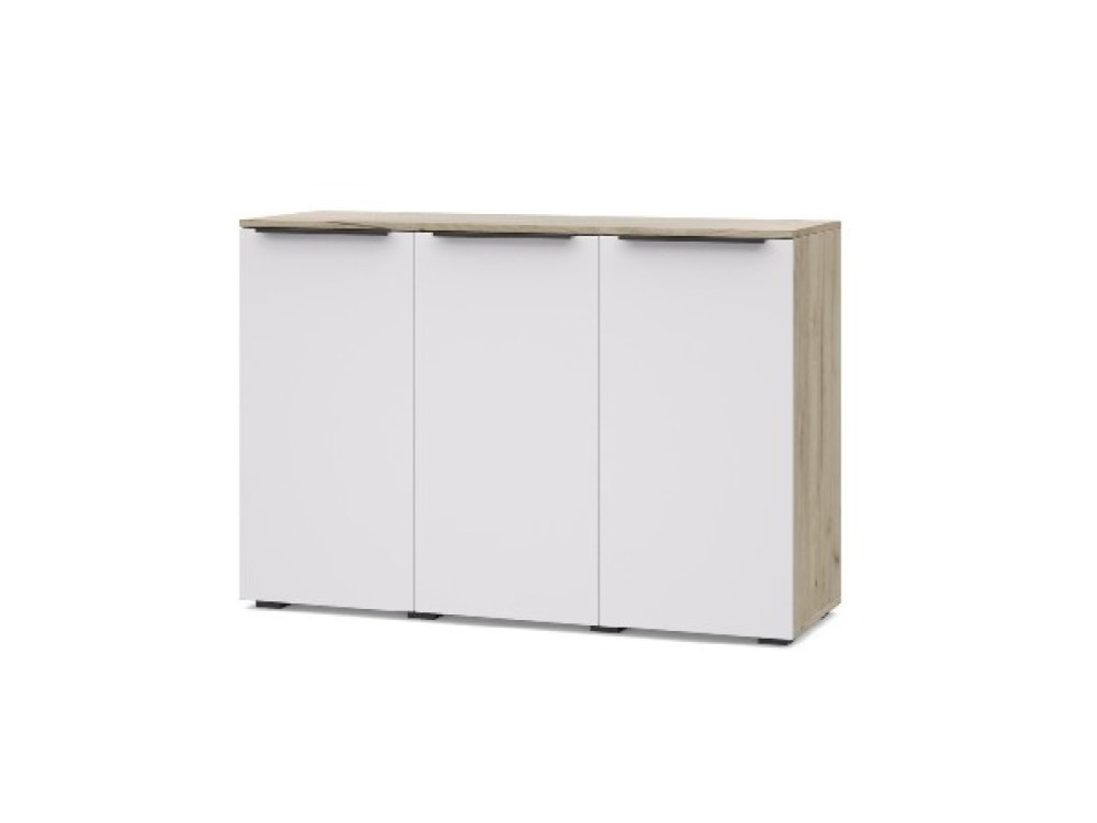 Комод 1200 Х83 Харди, Дуб серый/Белый 