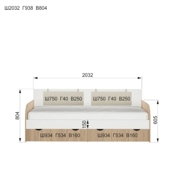 Кровать-тахта 2,0  Кот