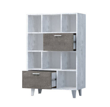 Комод с 2мя ящиками на ножках К-1 ЭГО, бетон/камень