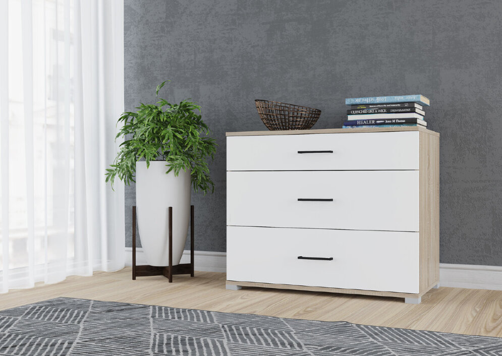 Модульная спальня Victor, сонома/белый 