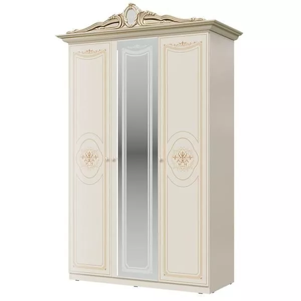 Шкаф 3-х дверный СГ-01 Грация, Слоновая кость 