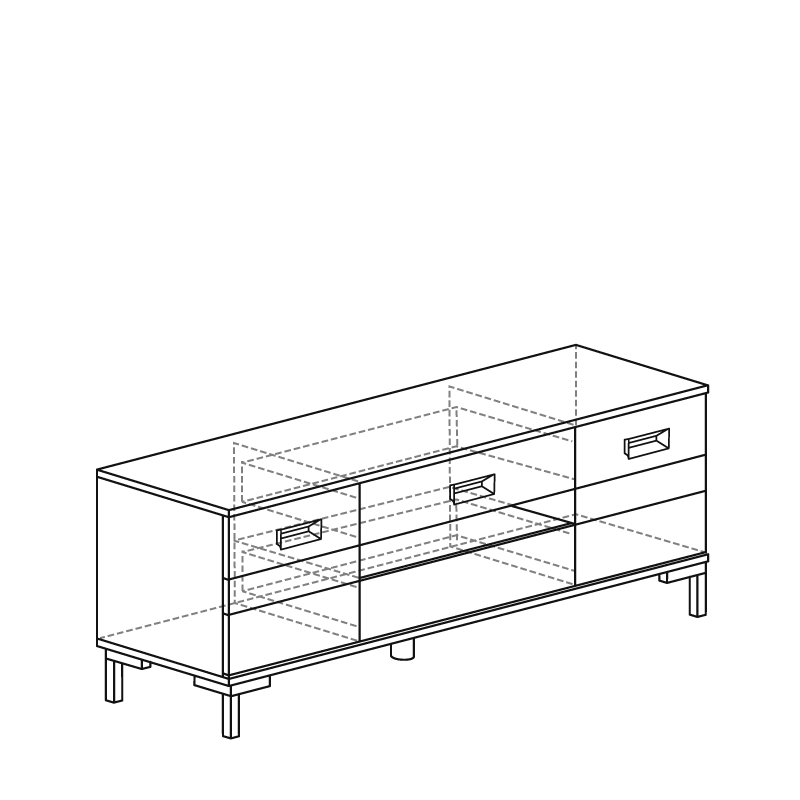 Тумба ТВ 211 (серия 3) 