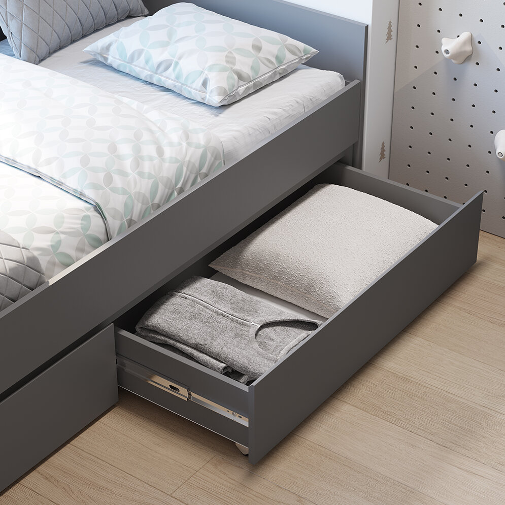 Кровать-трансформер Симпл, Графит 