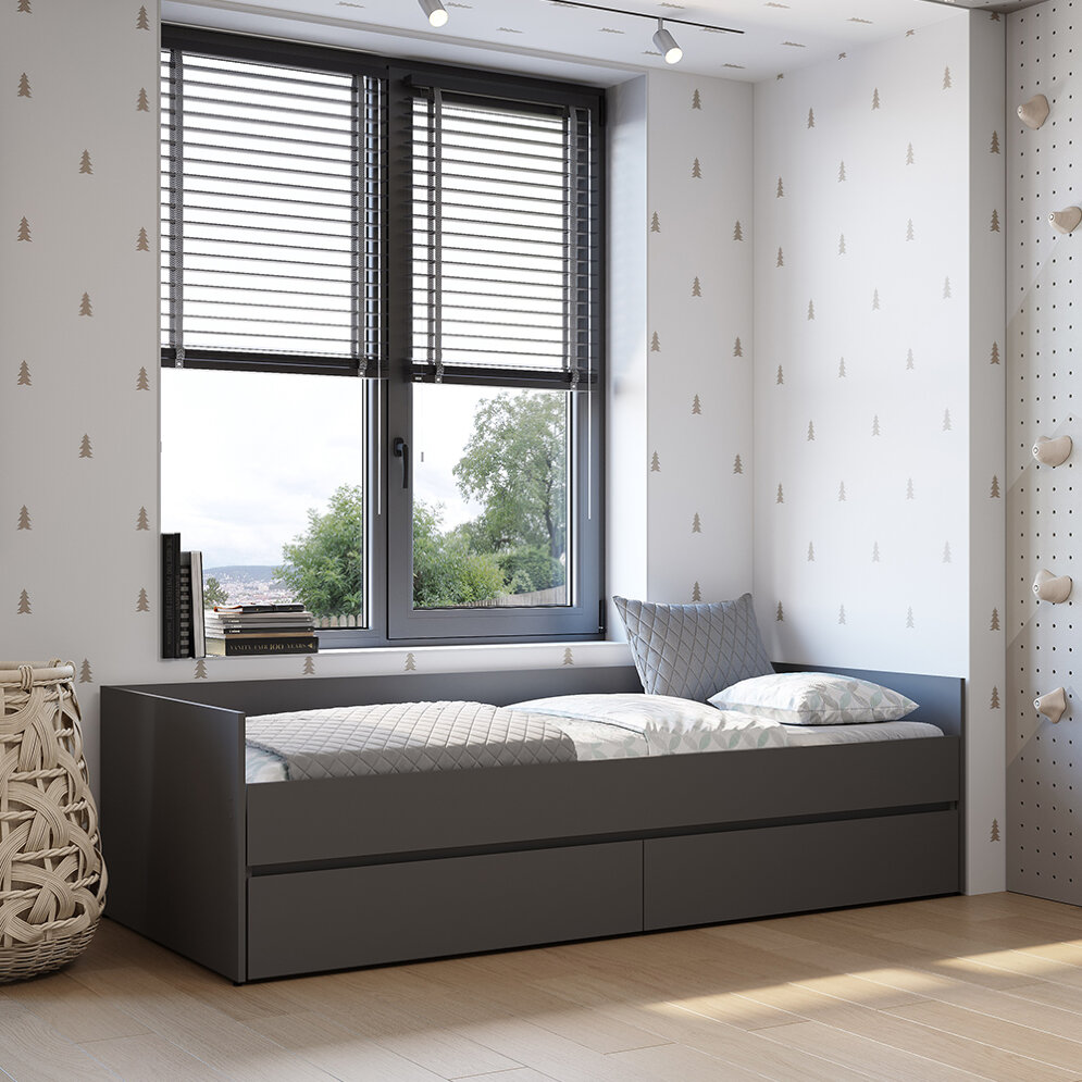 Кровать-трансформер Симпл, Графит 