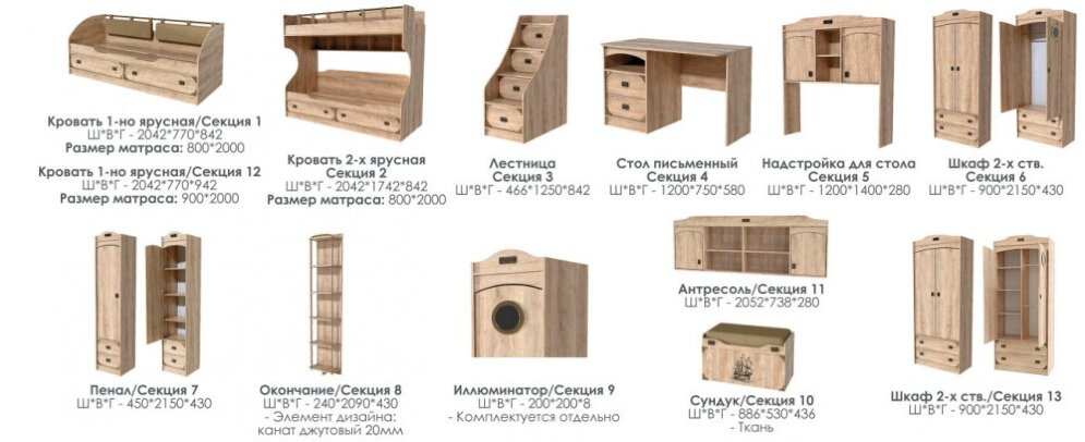 Окончание с канатом Мираж-1 