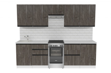 Кухонный гарнитур Ноктюрн мега, 250 см 