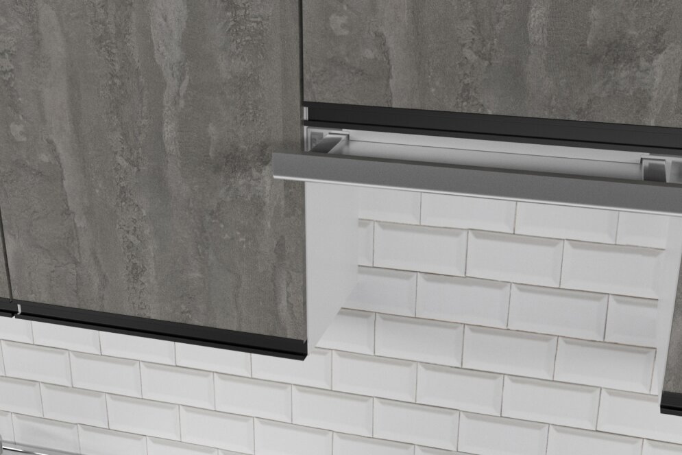 Кухонный гарнитур Ноктюрн мега, 250 см  