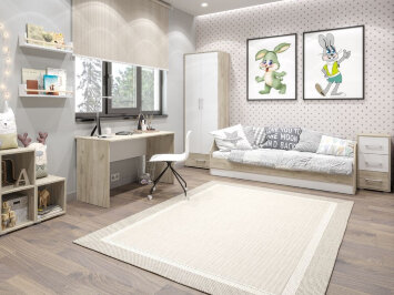 Модульная детская Оливия, Серый дуб/Белый (Композиция 1)