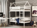Двухъярусная кровать-домик из массива березы Соня-8 