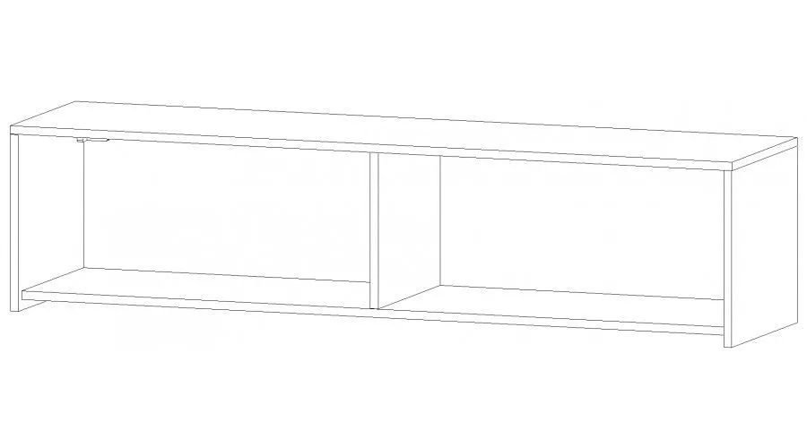 Антресоль АН-01 Бостон, дуб Вотан 