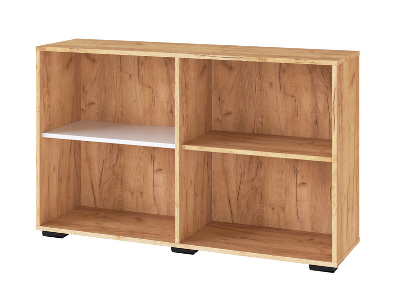 Тумба Квартет-13, Дуб крафт золотой/Белый 