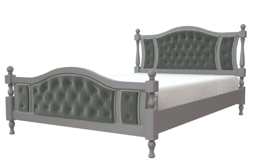 Кровать из массива Жасмин, антрацит 