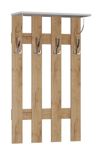 Вешалка Ямайка, крафт золотой / белый 