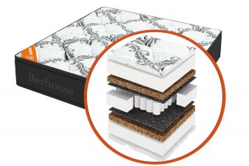 Матрас Mega холкон-кокос Gray Night 