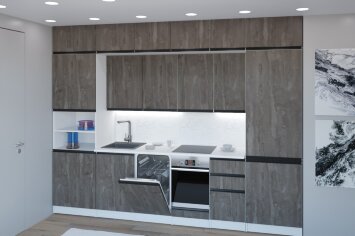 Кухонный гарнитур Ноктюрн люкс, 300 см