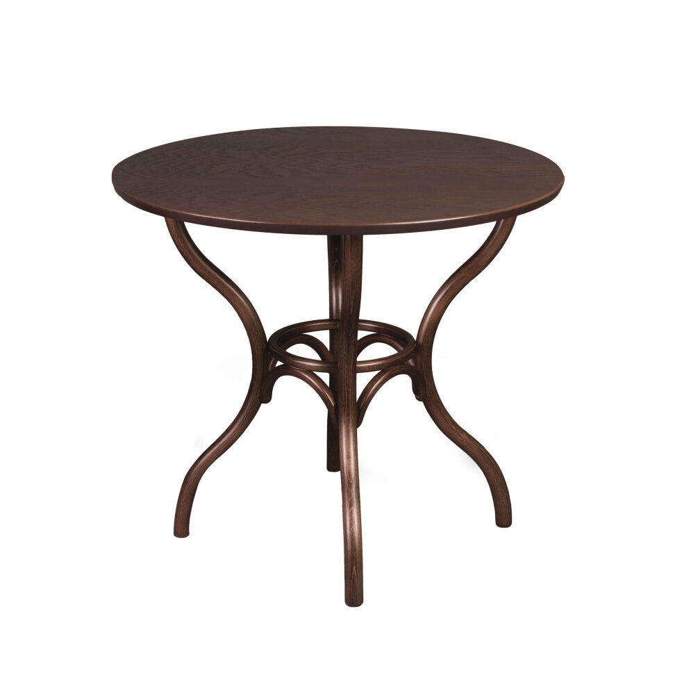 Стол обеденный Тор круглый, темный орех  